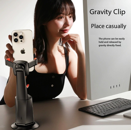 Auto-Tracking Phone Gimbal - AI Following Stand with Gravity Desktop Holder for Live Streaming