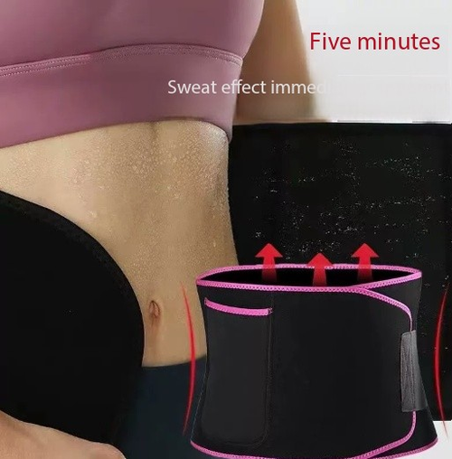 Workout Waist Belt for Yoga & Running - Breathable Sweat Enhancement Waist Trimmer