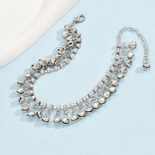 Vacation retro ethnic style anklet beach leisure street shooting personality bell tassel anklet