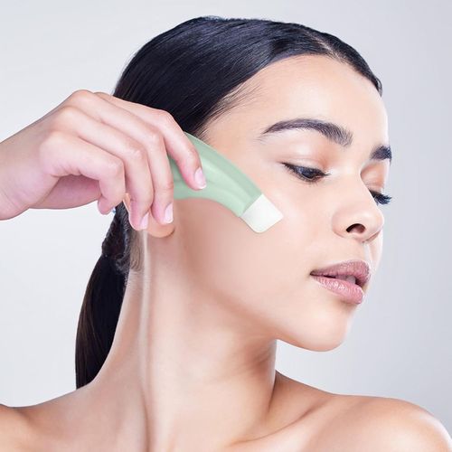 Ergonomic blackhead scraper silicone cap acne removal facial pore cleaning artifact portable skin scraper