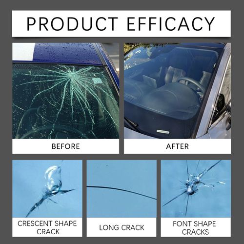 Professional Windshield Repair Kit - Car Glass Crack & Scratch Filling Liquid for DIY Fix