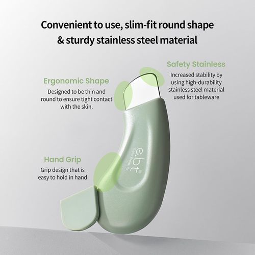 Ergonomic blackhead scraper silicone cap acne removal facial pore cleaning artifact portable skin scraper