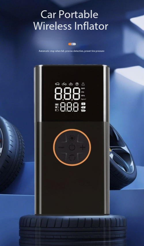 Car wireless air pump portable digital display air pump electric car tire high pressure air pump