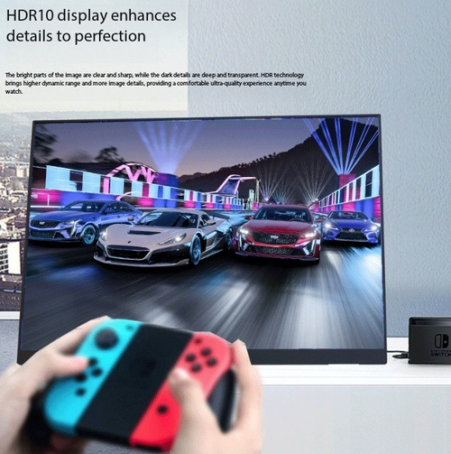 Portable 4K 144Hz Monitor for Switch/PS5/XBOX/Laptop - USB-C Secondary Display