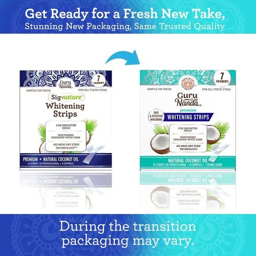 Tooth whitening strips Coconut oil teeth care whitening strips teeth whitening strips