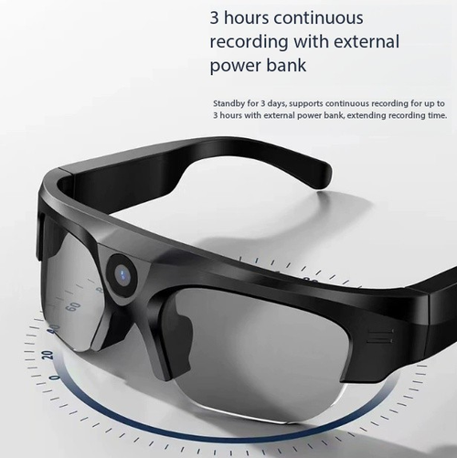 Smart Camera Glasses - Stable HD Recording for Driving & Sports with Bluetooth