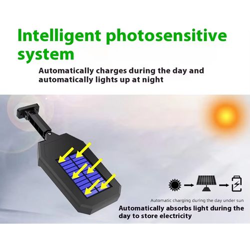 Induction Lighting LED Solar Garden Wall Lights IP55 Rating ABS Body All in One Solar Street Light for Home Street Yards Rural