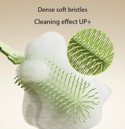 Silicone Baby Bottle Brush - Newborn Feeding Set Cleaner with Soft Bristles