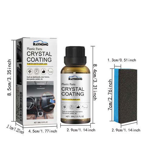 Professional Plastic Renewal Coating - Car Interior Cleaning & Anti-Dust Dashboard/Seats Gloss Protection