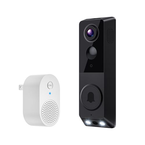 Dual Lens Video Doorbell - Wireless WiFi, PIR Detection, Full Color Night Vision, Two-Way Talk