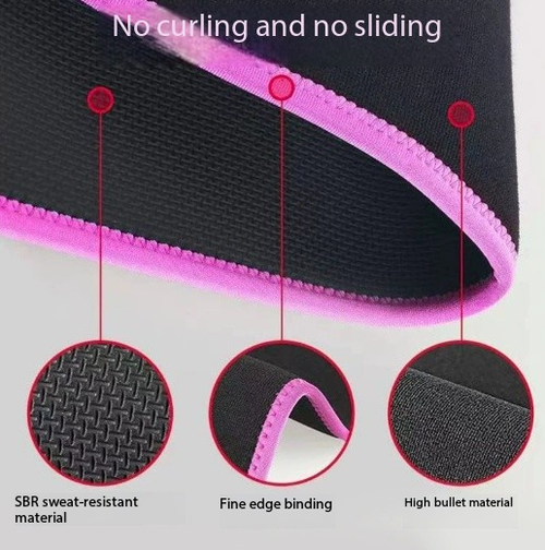 Workout Waist Belt for Yoga & Running - Breathable Sweat Enhancement Waist Trimmer