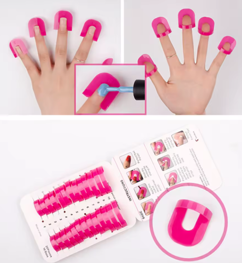 Nail Polish Guard Clips - Anti-Smudge Tools for French Gradient & Stamp Manicures