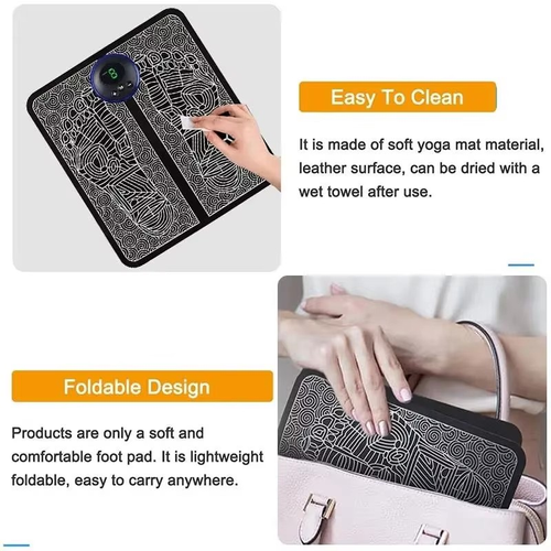 Foot Massage Pulse Sole Foot Massage Pad EMS Physiotherapy Pedicure Machine USB Charging Moving Foot Massager