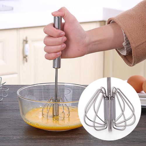 Small round tube handle stainless steel kitchenware Egg Beater Kitchen Tool Set