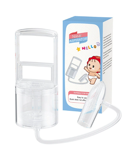 Large Vacuum Baby Nasal Aspirator - Gentle Mucus Suction for Infant Congestion Relief