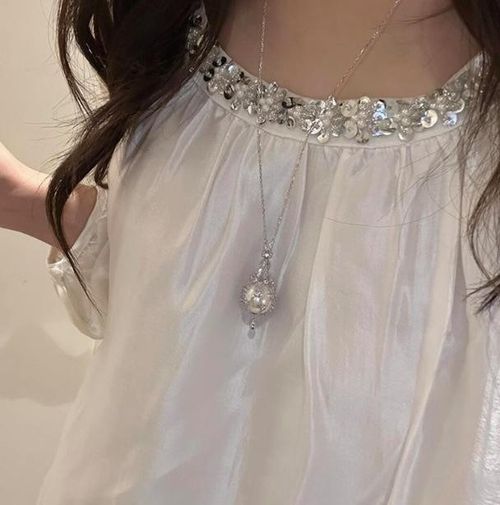 Elegant Handmade Pearl Cage Necklace Adjustable Metal Braided Mesh Crystal Holder Alloy Chains for Gift