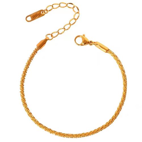 Titanium steel fashion broken gold bracelet women's light luxury simple bracelet ins exquisite all-match hand jewelry