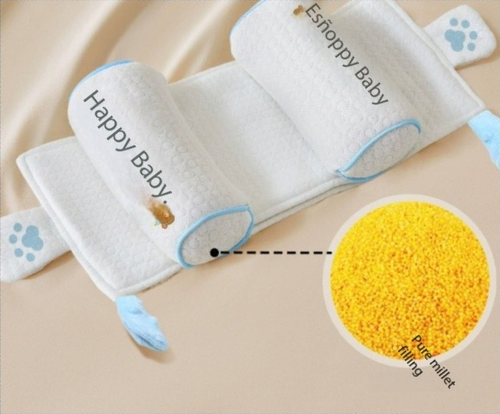 Anti-Flat Head Baby Pillow for 0-6 Months - Adjustable Newborn Head Shaping Pillow