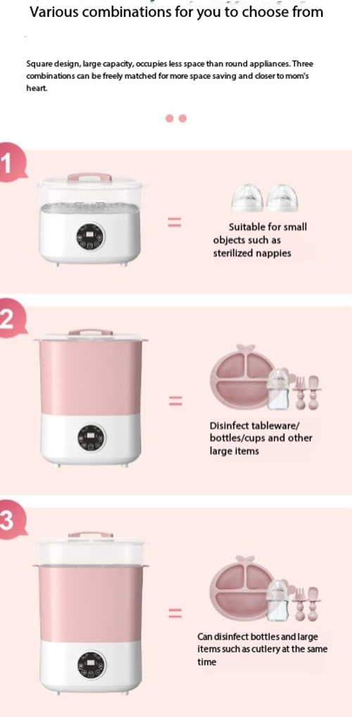 Multifunctional constant temperature disinfection and drying three-in-one milk warmer for babies