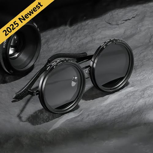 ND9 adjustable light reduction sunglasses fishing driving filter retro glasses anti-ultraviolet personality polarized sunglasses