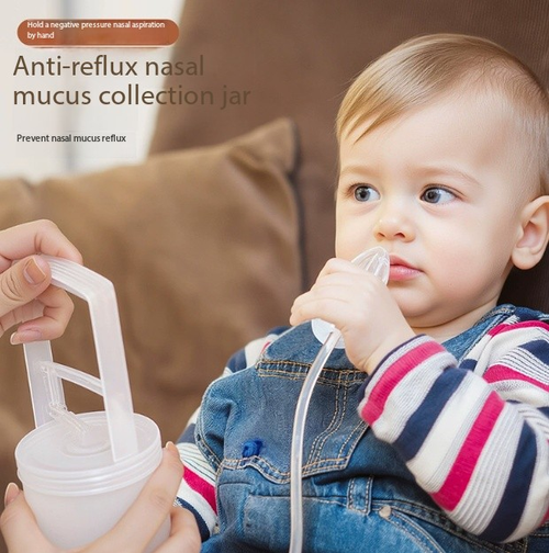 Large Vacuum Baby Nasal Aspirator - Gentle Mucus Suction for Infant Congestion Relief