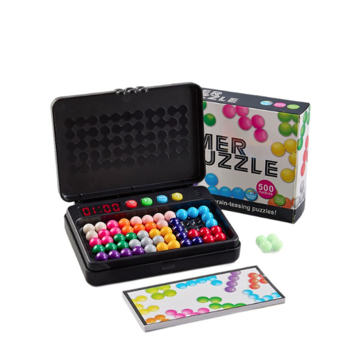 Children's timing puzzle magic beads game rotating ball magic beads