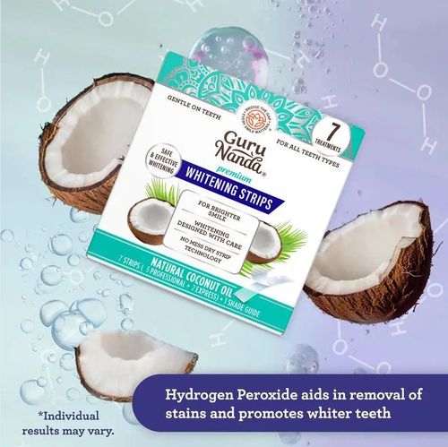 Tooth whitening strips Coconut oil teeth care whitening strips teeth whitening strips