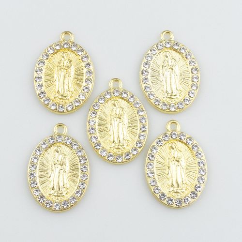 Fashionable gold rhinestone pendant necklace accessories
