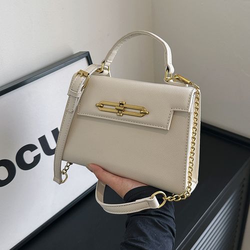 Simple hand-held Kelly bag women's 2025 new high-end retro fashion commuter shoulder messenger bag