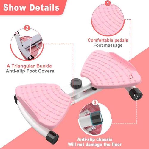 Home use silent waist twisting plate - rope dancing slim waist machine - fat burning plastic abdominal fitness rotating machine