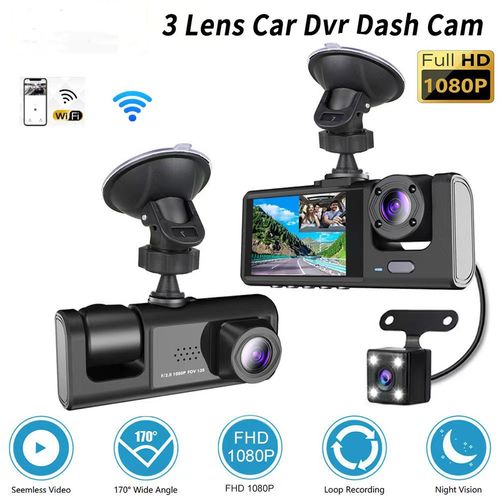 2-Inch HD Dash Cam with WIFI, Backup Camera & Night Vision - Factory Direct