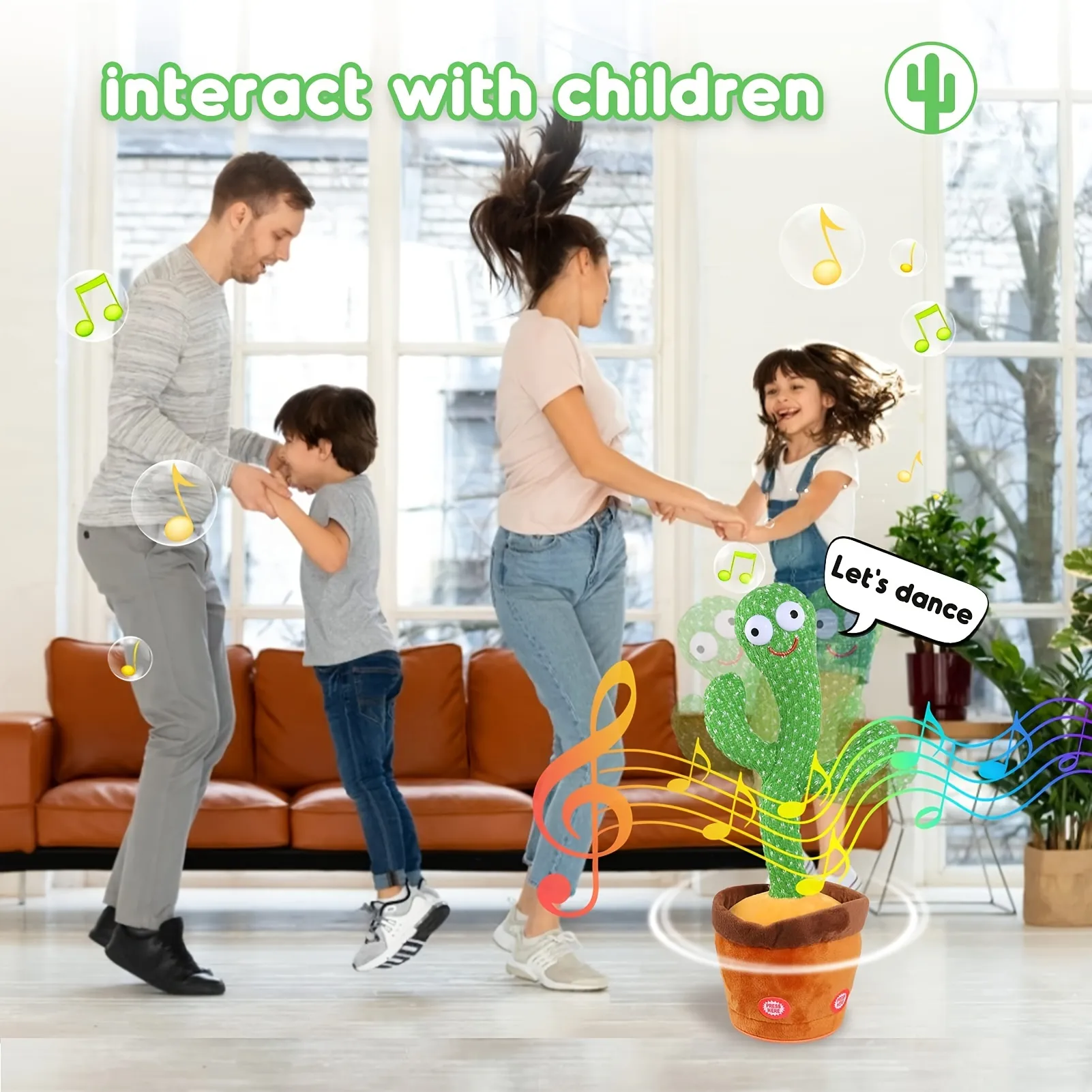 Dancing Cactus Talking Cactus Baby Toys,