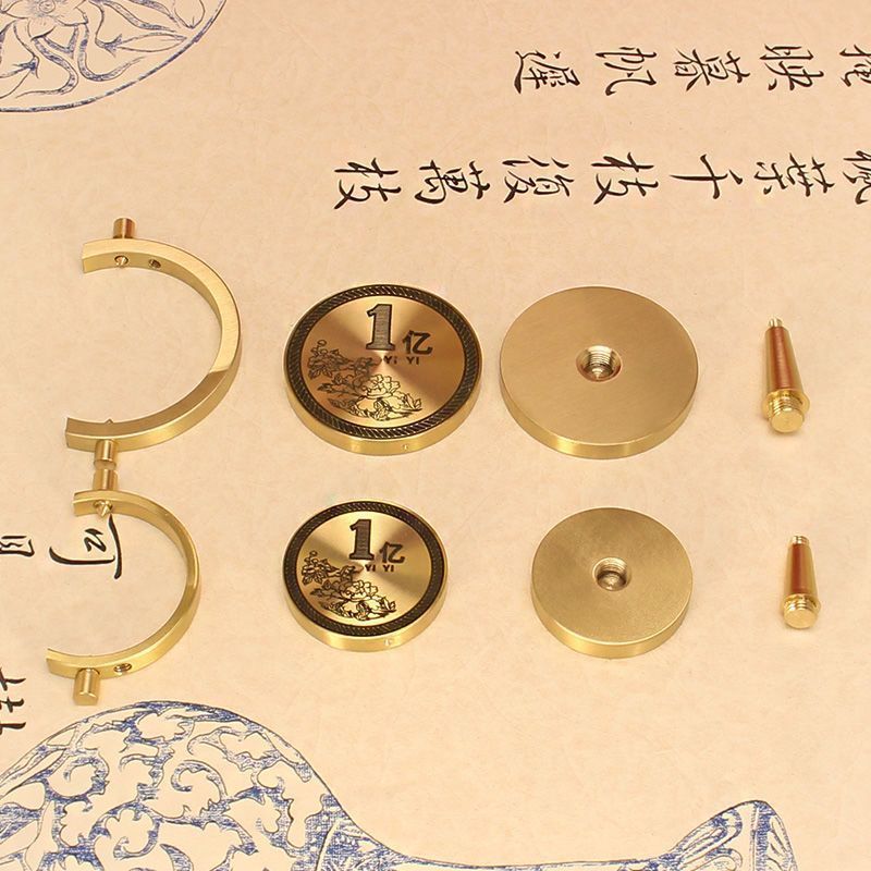 Full Brass 0.1 Billion Small Target Turn Desktop Decoration Home Creative Crafts Lucky Boutique Gift Gift