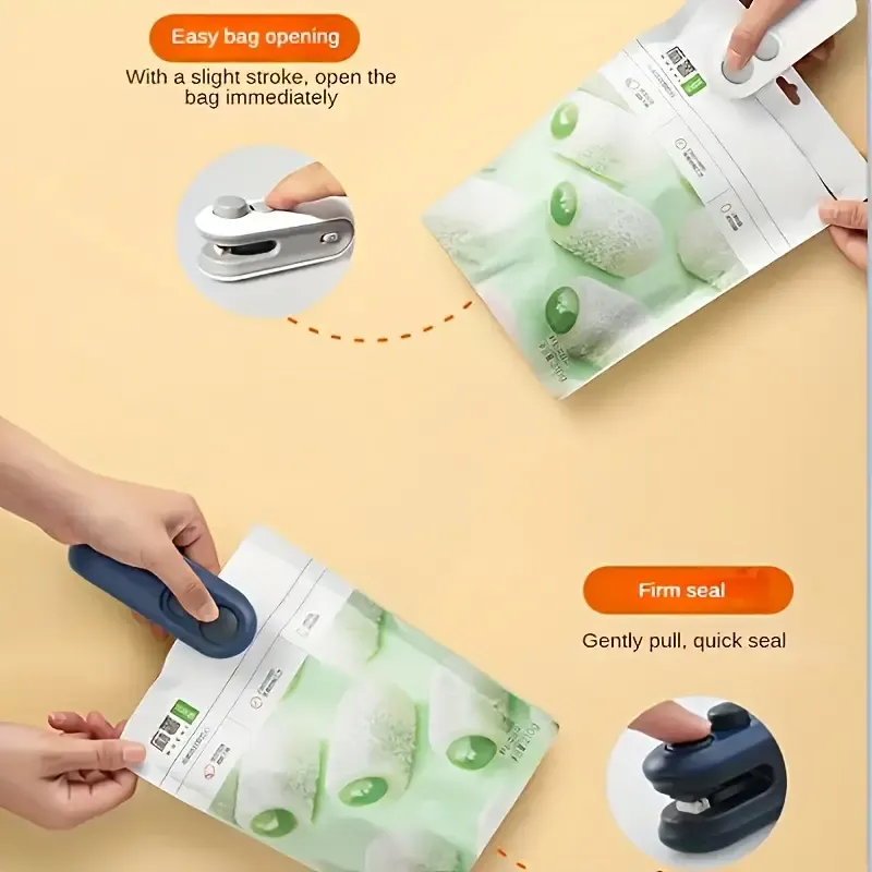 🔒 Portable Snack Sealer – Keep Your Food Fresh Anywhere! 🍪✈️