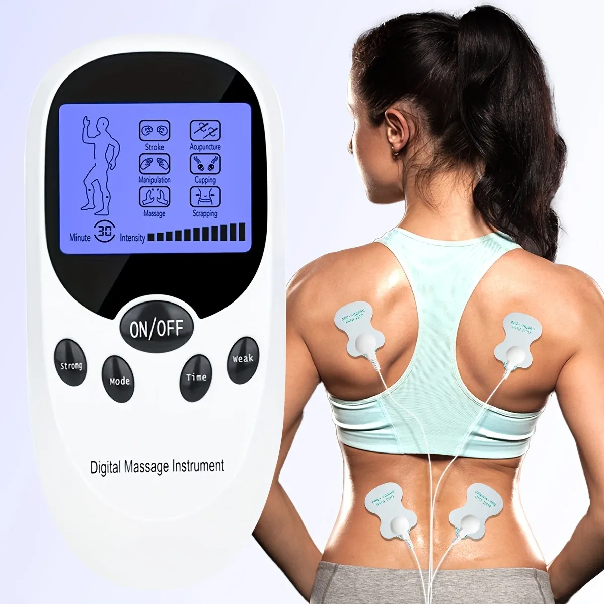 Dual-Channel Muscle Massager – Portable Pain Relief for Ghana!
