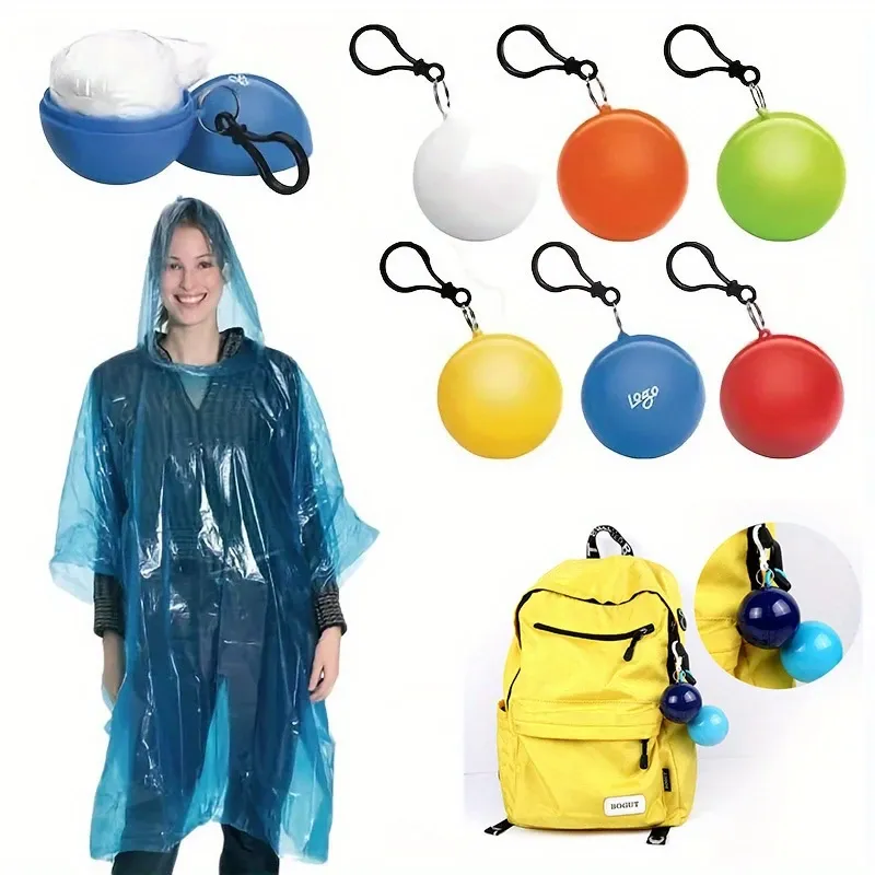 "Portable Raincoat Ball Ghana ☔ | Instant Waterproof Protection – Foldable & Reusable!
