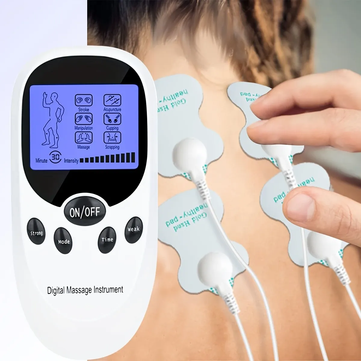 Dual-Channel Muscle Massager – Portable Pain Relief for Ghana!