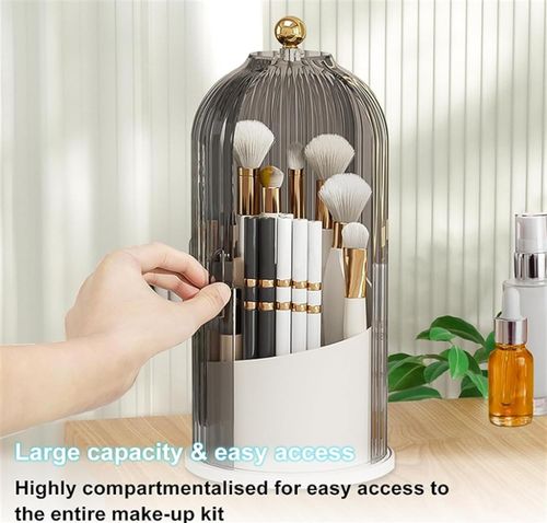 360° Rotating Makeup Brush Holder – Stylish Organizer for Brushes, Ghana Beauty Essentials