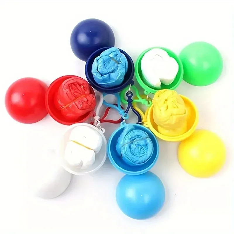 "Portable Raincoat Ball Ghana ☔ | Instant Waterproof Protection – Foldable & Reusable!