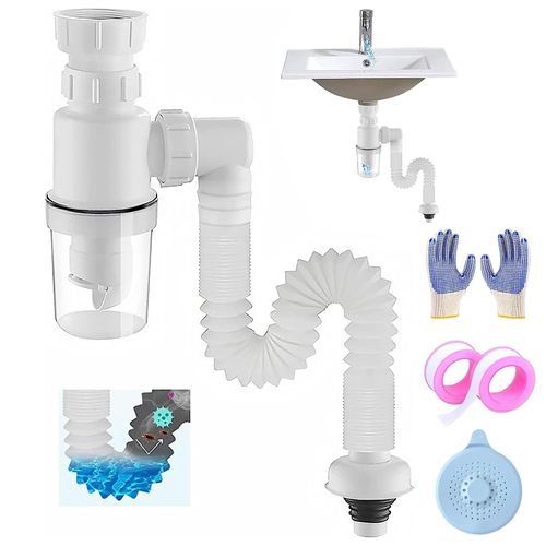 Anti-Clog Drain Hose Ghana – Odor-Free, Flexible & Easy-Install Sink/Shower Filter Pipe