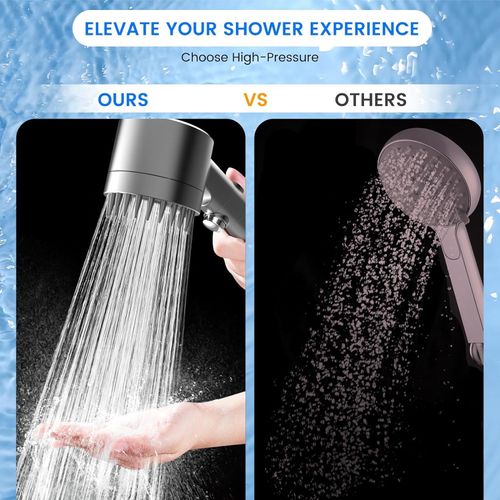 Premium Filter Shower Head Set with 1.5m Steel Hose – Clean Water Solution for Ghana Homes