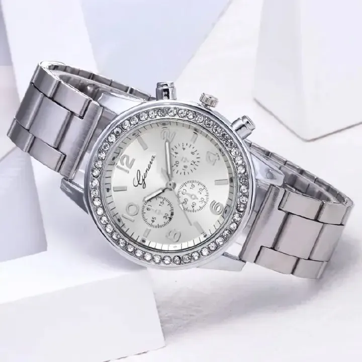 Stylish Diamond-Studded Women’s Watch – Water-Resistant, Elegant & Affordable – Best Ladies Watch in Ghana