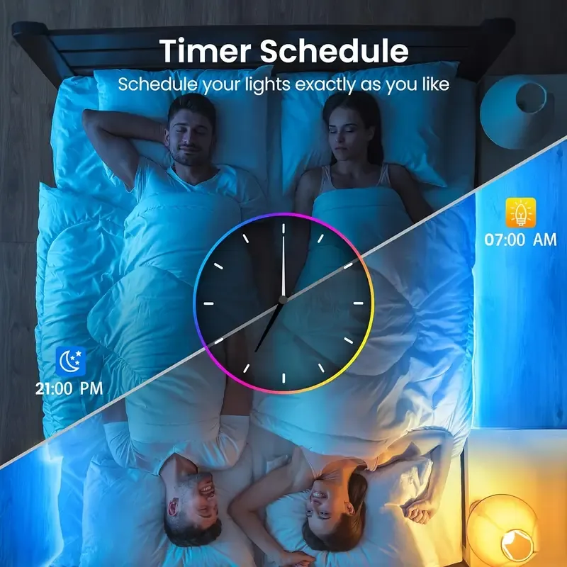 Bluetooth RGB LED Strip Lights – 16M Colors, Smart App Control – Perfect for Home & Parties