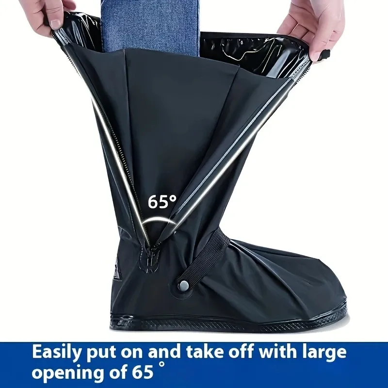Waterproof & Rainproof Shoe Covers - Durable, Non-Slip, Thick for Outdoor Use, Reusable,