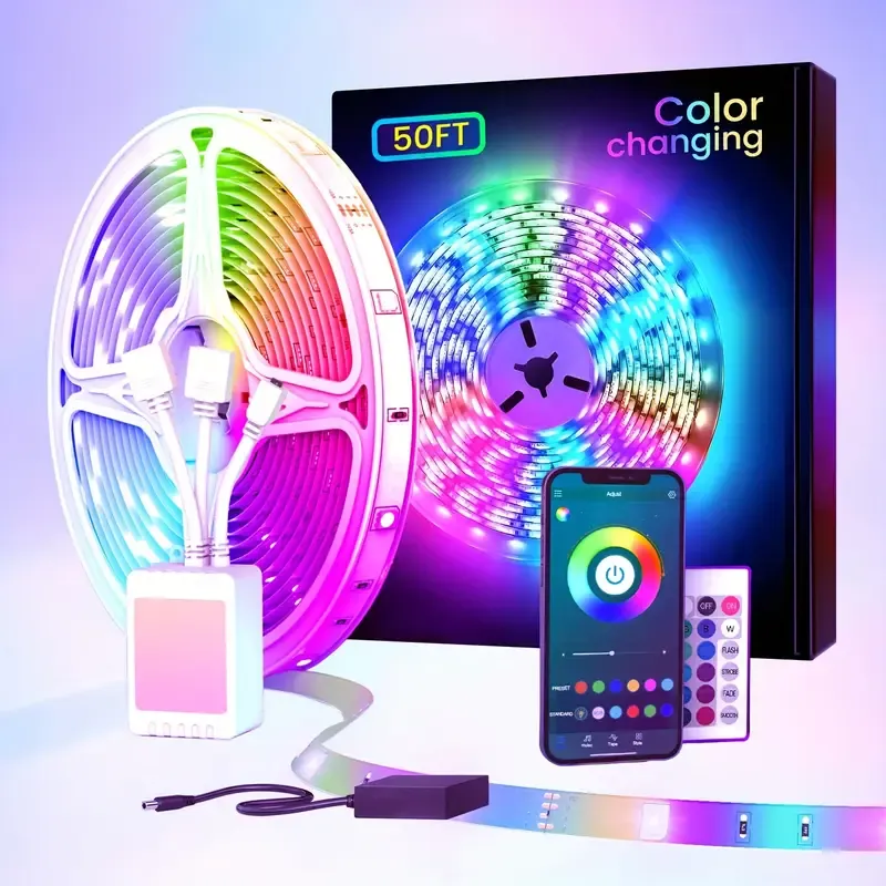 Bluetooth RGB LED Strip Lights – 16M Colors, Smart App Control – Perfect for Home & Parties