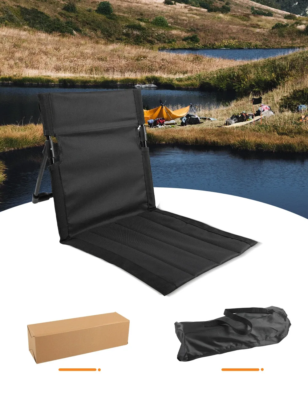 Best Portable Folding Stool with Backrest – Lightweight & Durable for Travel, Market & Outdoor Use | Ghana"