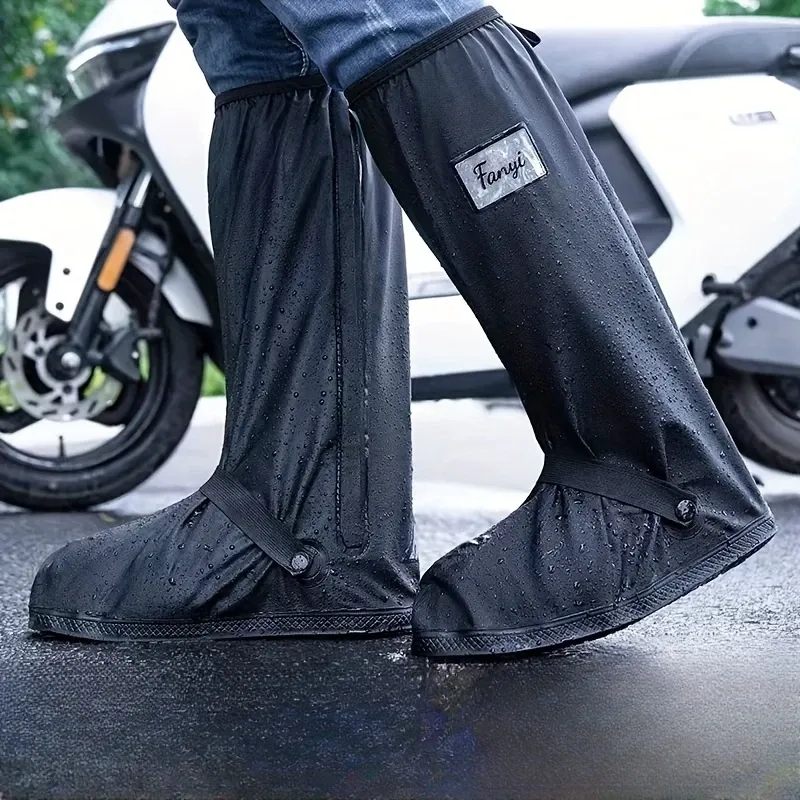 Waterproof & Rainproof Shoe Covers - Durable, Non-Slip, Thick for Outdoor Use, Reusable,