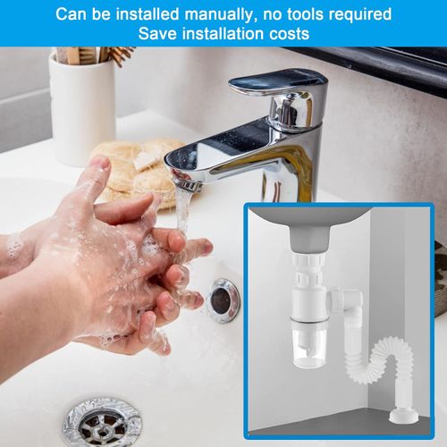 Anti-Clog Drain Hose Ghana – Odor-Free, Flexible & Easy-Install Sink/Shower Filter Pipe