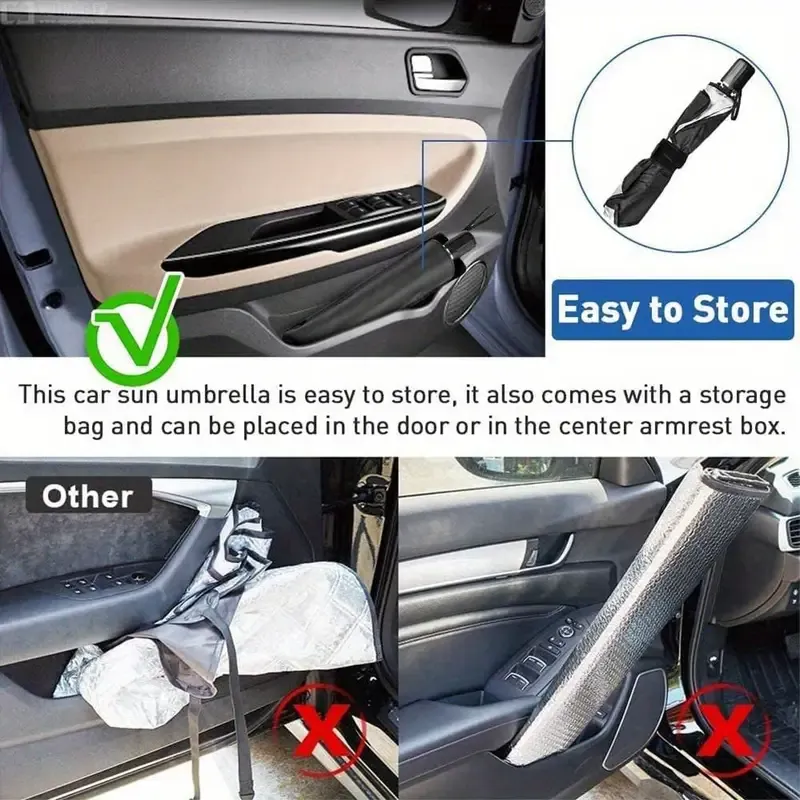 Stay Cool Under the Sun! 🚗☀️ Car Windshield Sun Shade for Ghana – Block Heat & Protect Your Car!