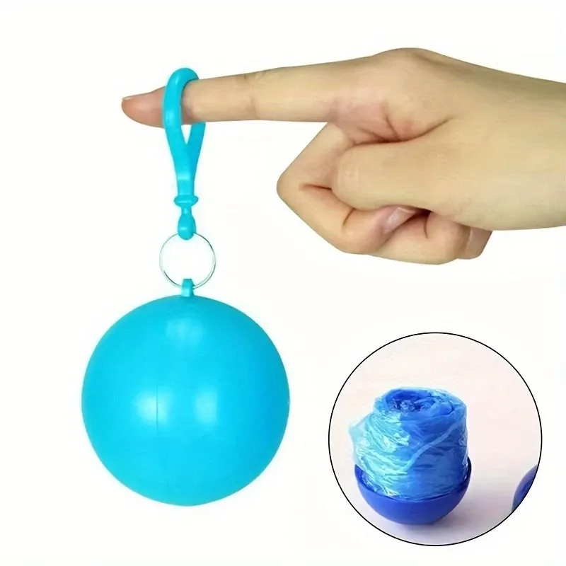 "Portable Raincoat Ball Ghana ☔ | Instant Waterproof Protection – Foldable & Reusable!